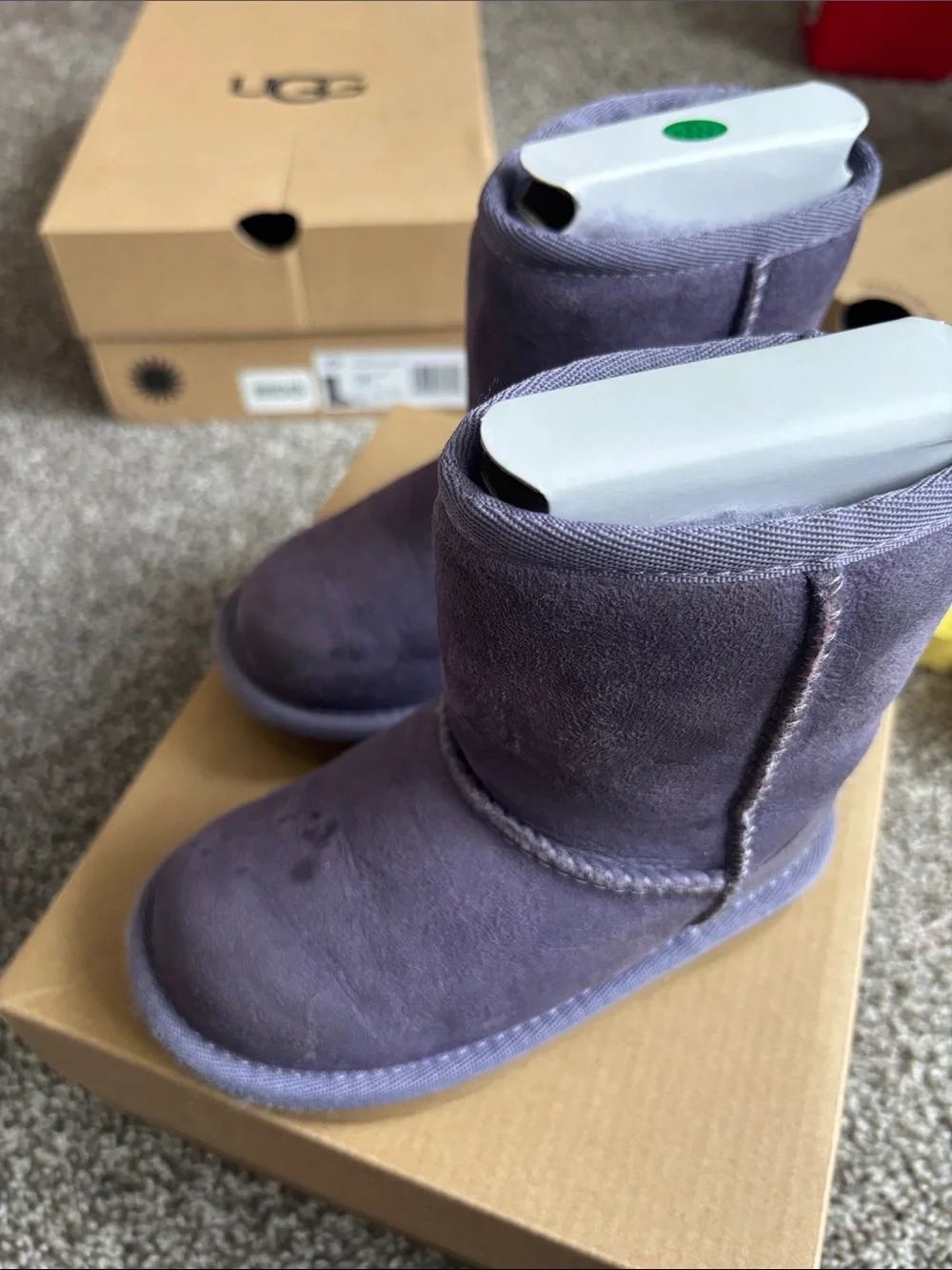 UGG classic Short Suede Boots in purple